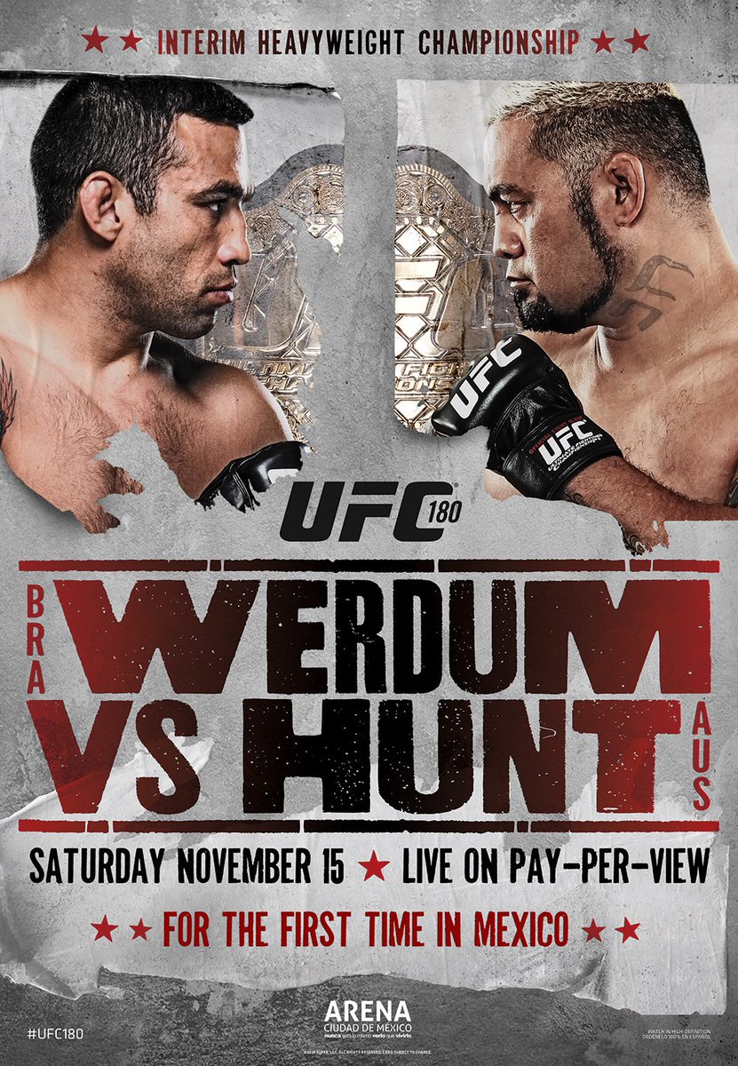 Poster/affiche UFC 180