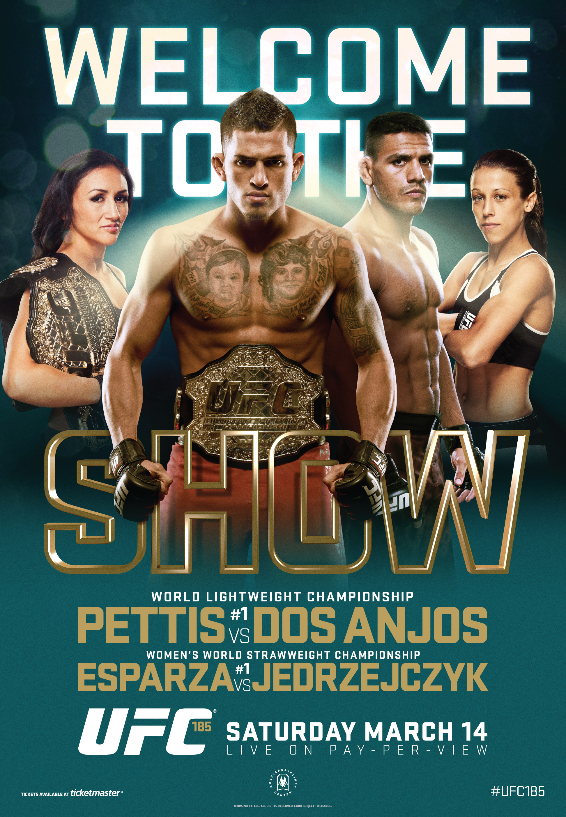 Poster/affiche UFC 185