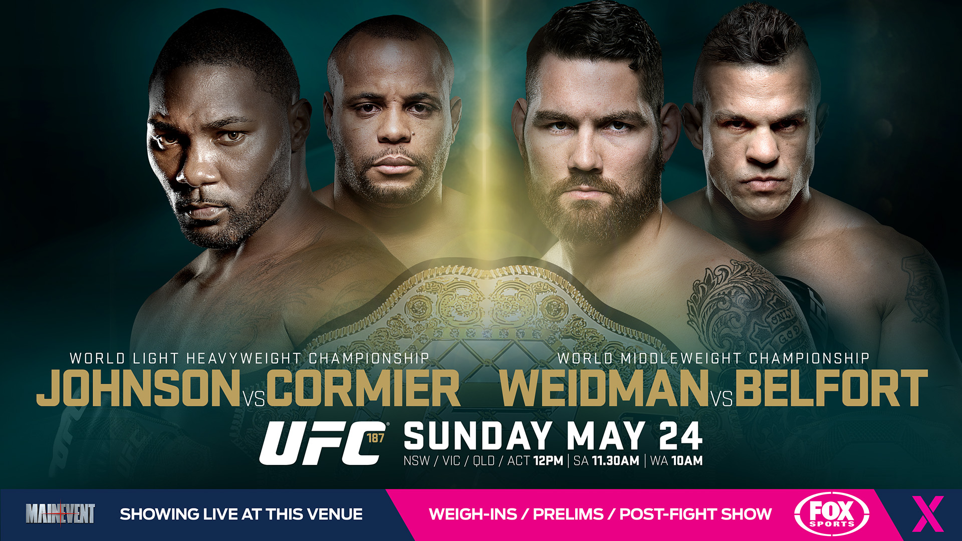 Poster/affiche UFC 187