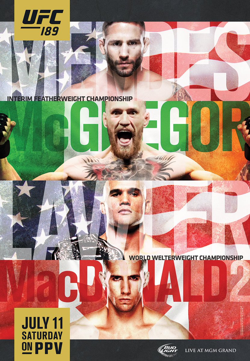 Poster/affiche UFC 189