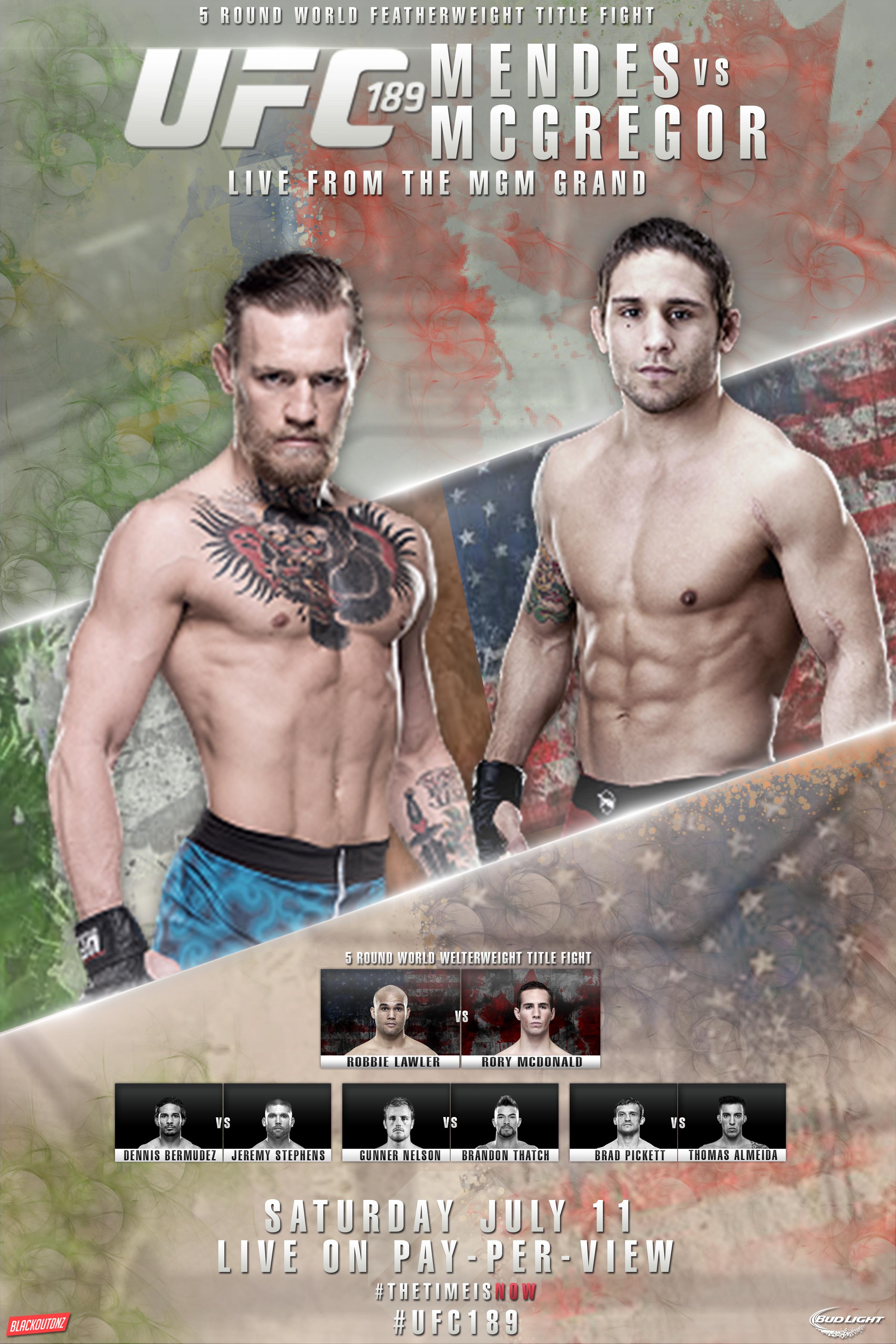 Poster/affiche UFC 189