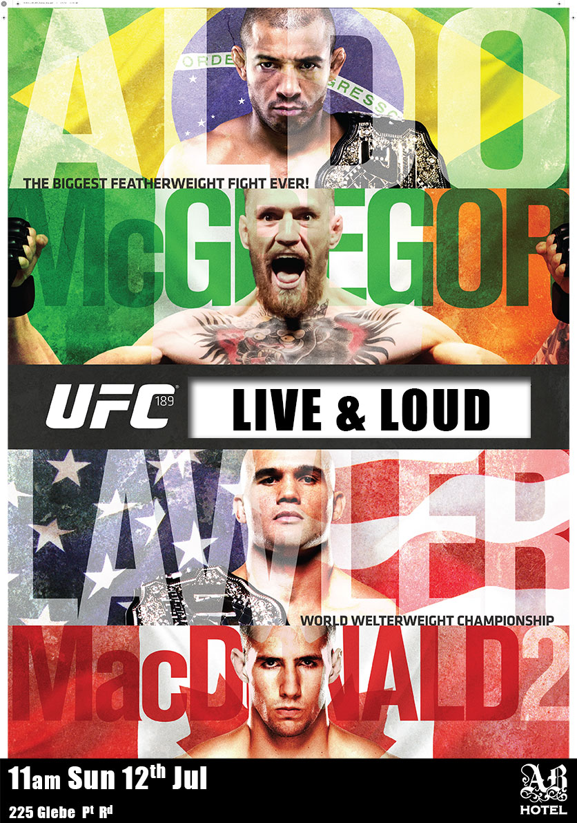 Poster/affiche UFC 189