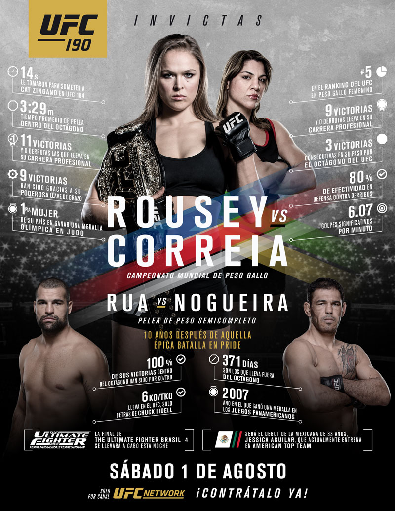 Poster/affiche UFC 190