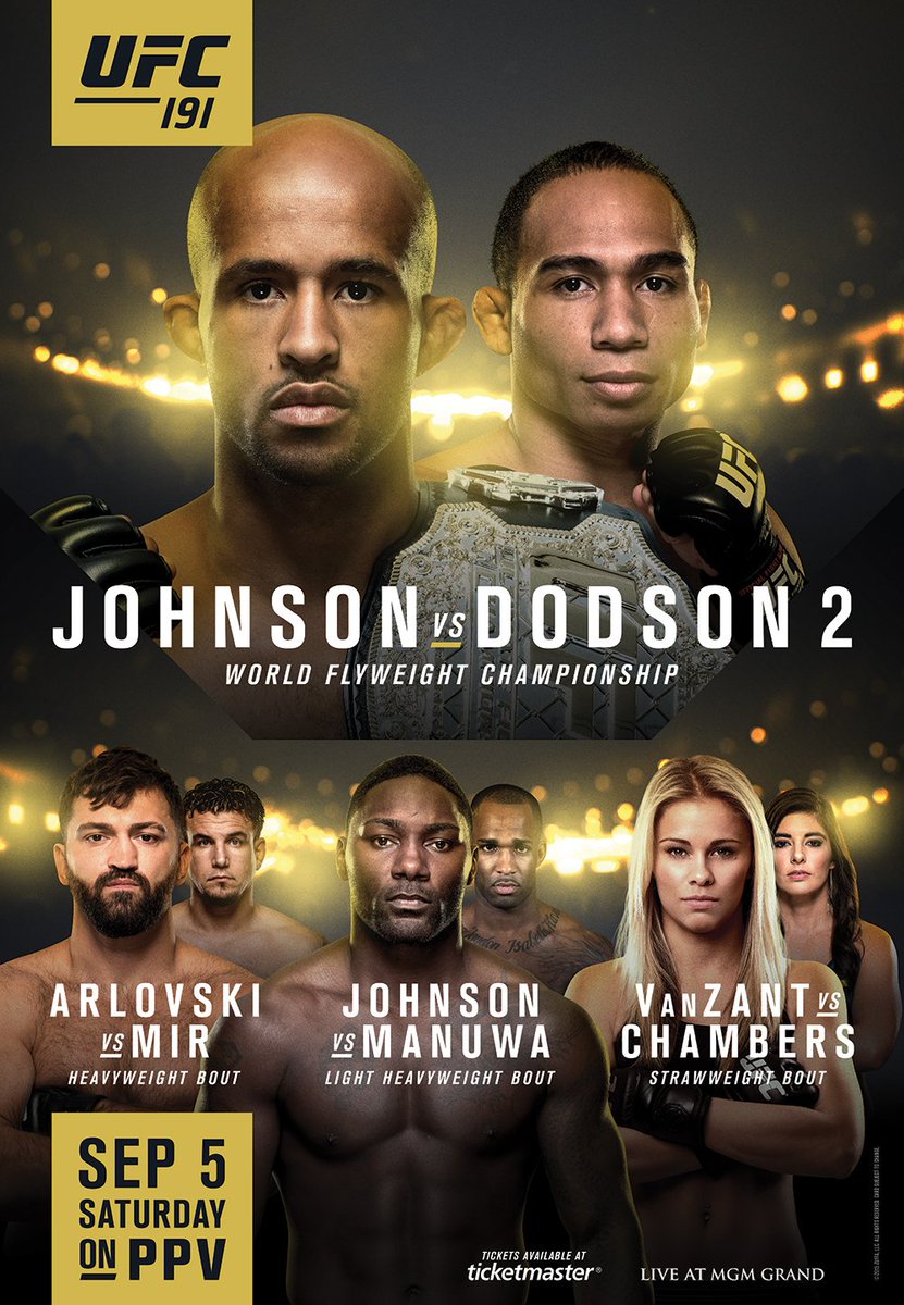 Poster/affiche UFC 191