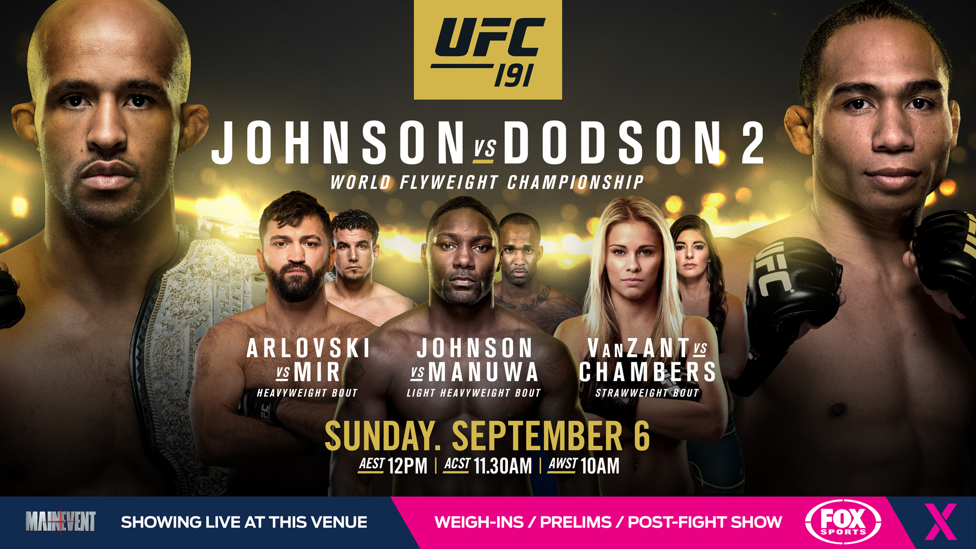 Poster/affiche UFC 191