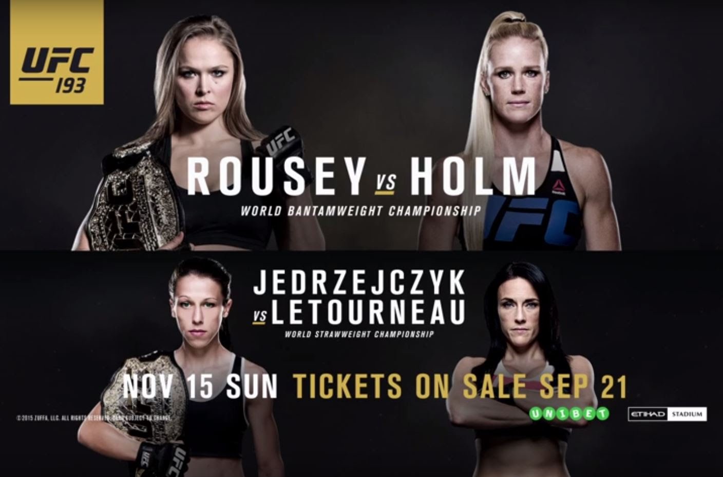 Poster/affiche UFC 193