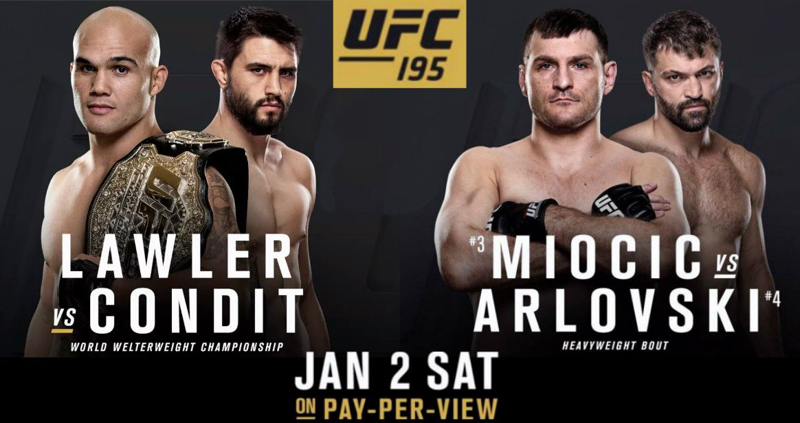 Poster/affiche UFC 195