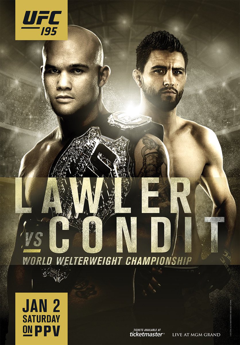 Poster/affiche UFC 195