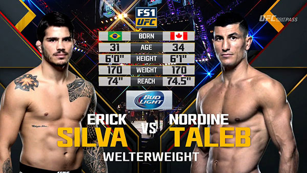 Erick Silva contre Nordine Taleb