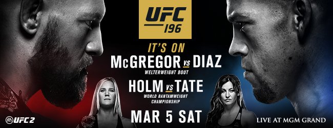 Poster/affiche UFC 196