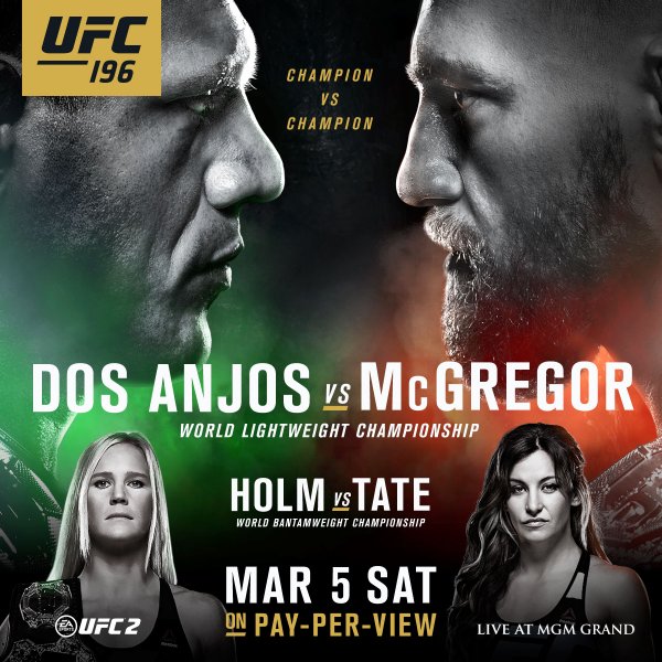 Poster/affiche UFC 196