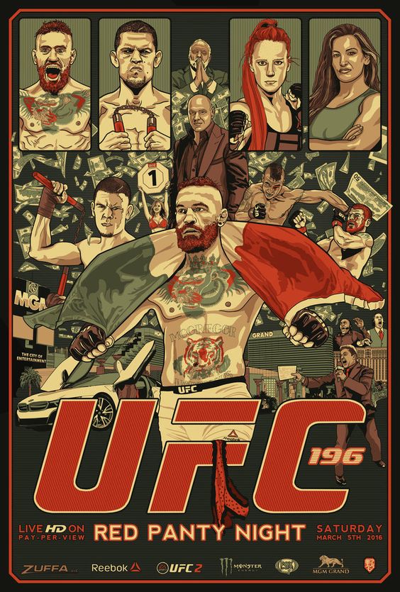 Poster/affiche UFC 196