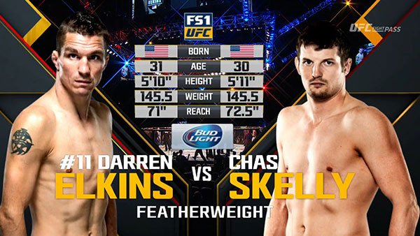 Darren Elkins contre Chas Skelly