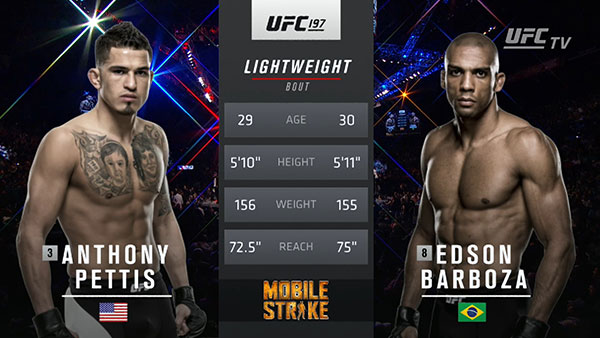 Anthony Pettis contre Edson Barboza Anthony Pettis contre Edson Barboza