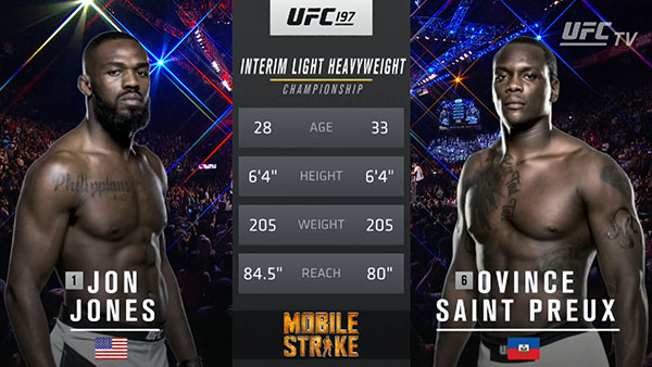 Jon Jones contre Ovince St. Preux Jon Jones contre Ovince St. Preux
