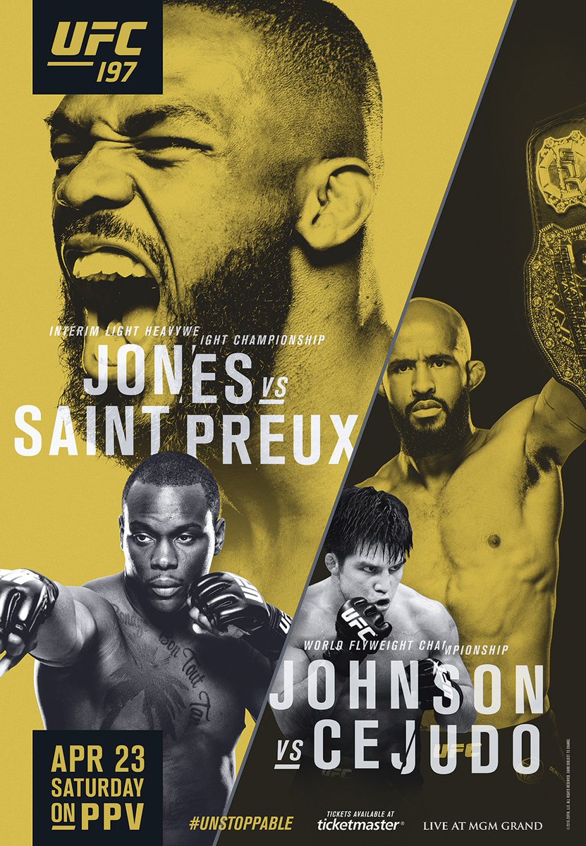 Poster/affiche UFC 197