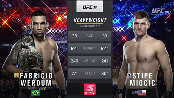 Fabricio Werdum contre Stipe Miocic