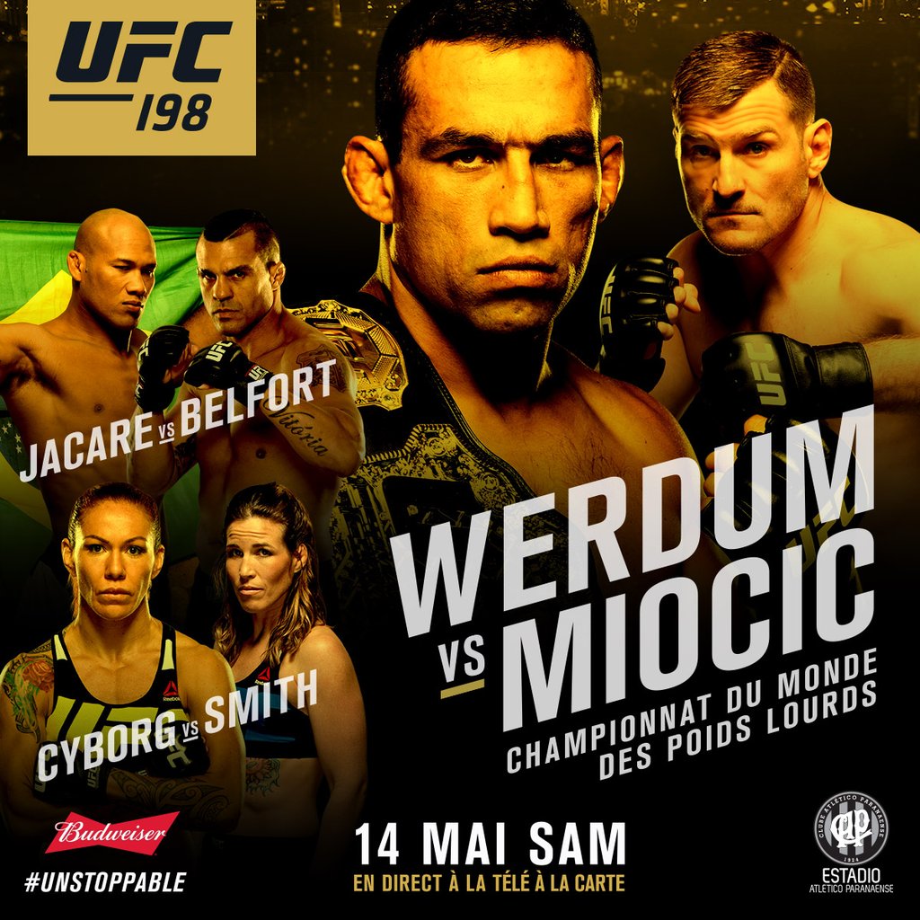 Poster/affiche UFC 198
