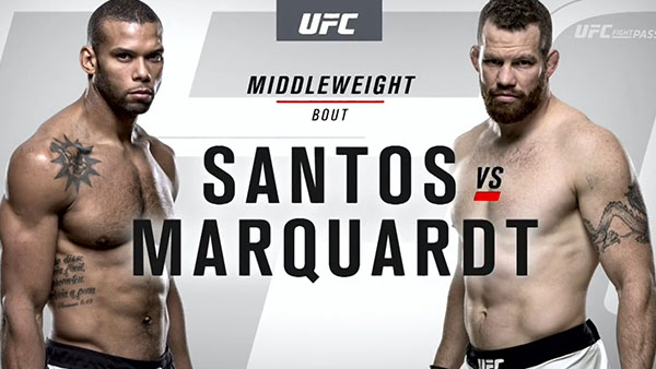 Thiago Santos contre Nate Marquardt Thiago Santos contre Nate Marquardt