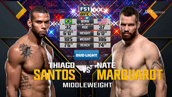 Thiago Santos contre Nate Marquardt