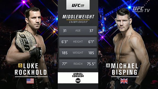 Luke Rockhold contre Michael Bisping