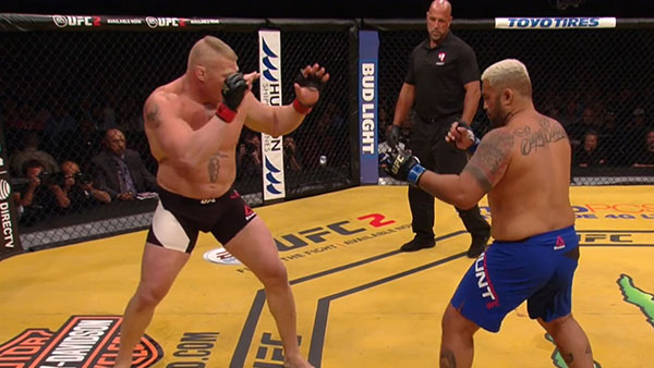 Brock Lesnar contre Mark Hunt