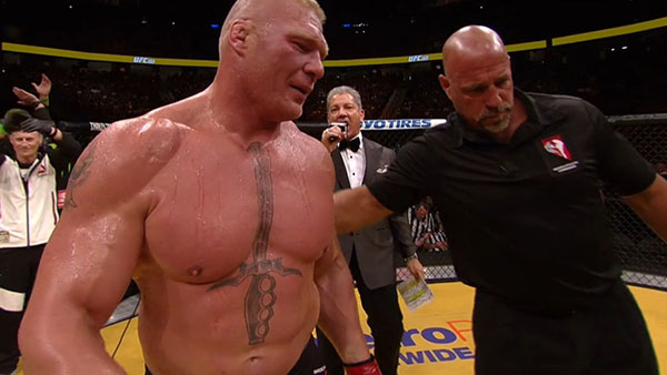 Brock Lesnar contre Mark Hunt