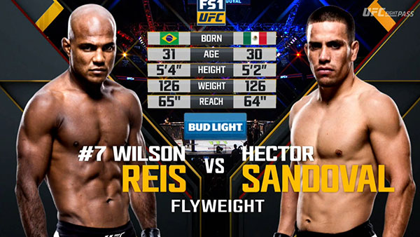 Wilson Reis contre Hector Sandoval