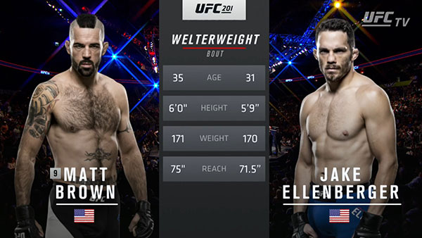 Matt Brown contre Jake Ellenberger