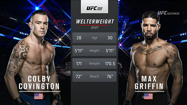 Colby Covington contre Max Griffin