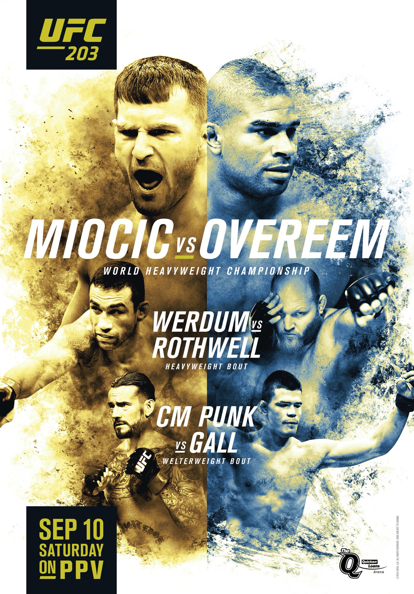 Poster/affiche UFC 203