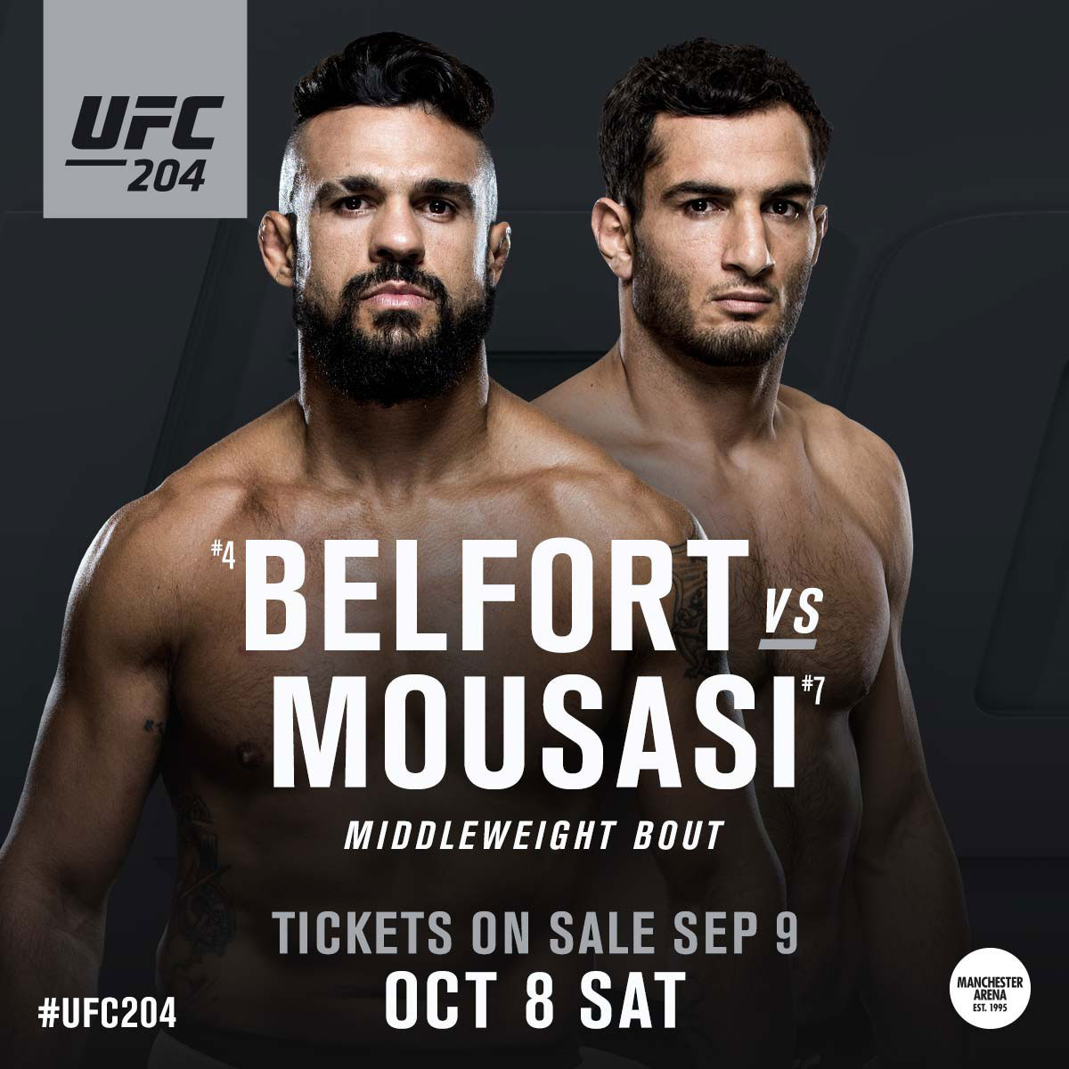 Poster/affiche UFC 204