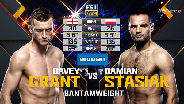 Davey Grant contre Damian Stasiak