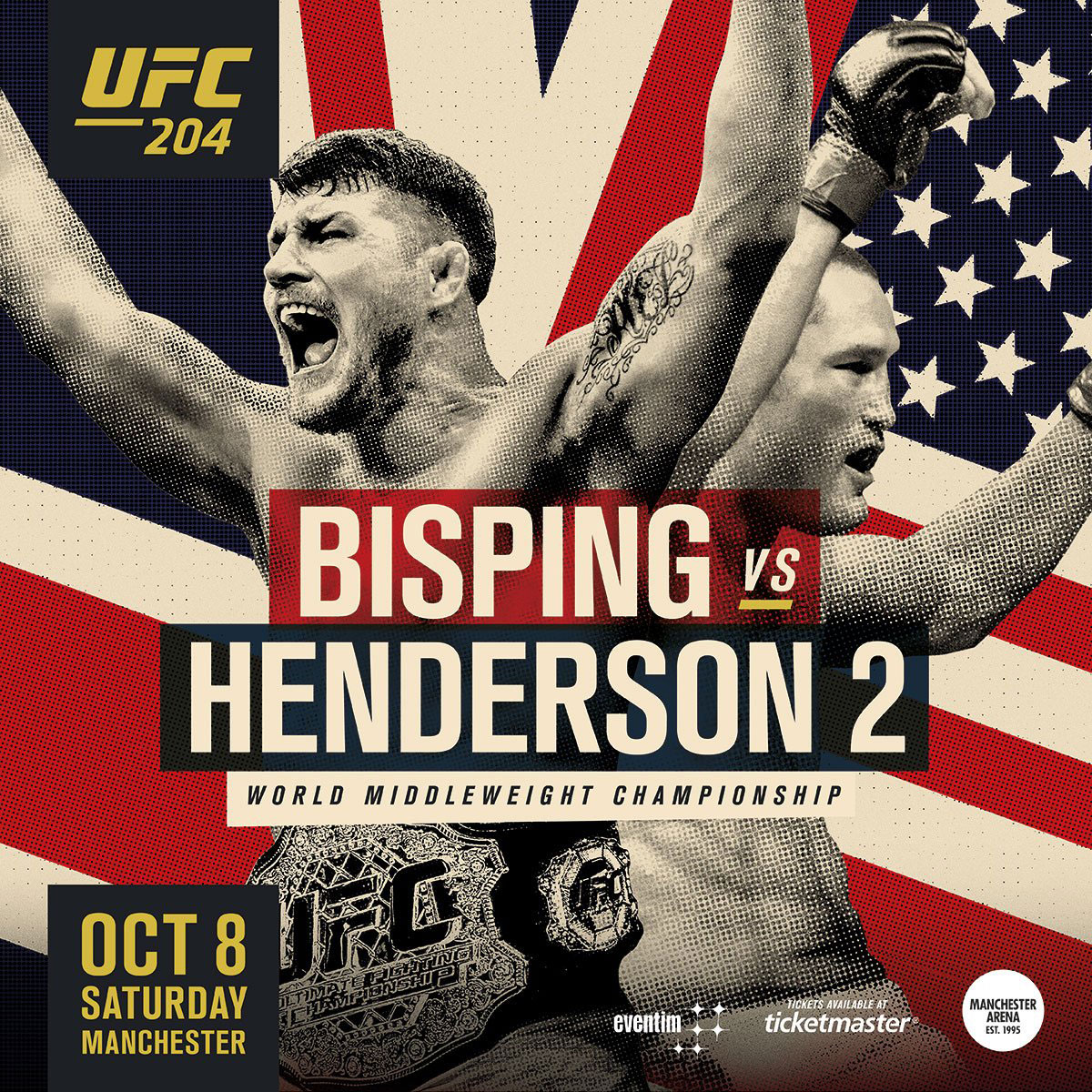 Poster/affiche UFC 204