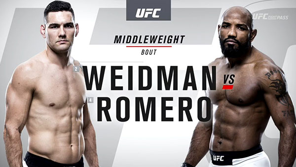 Chris Weidman contre Yoel Romero