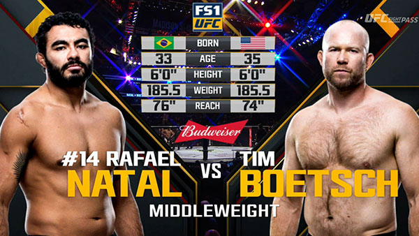 Rafael Natal contre Tim Boetsch