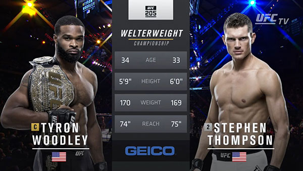 Tyron Woodley contre Stephen Thompson