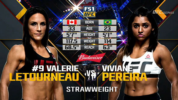 Valerie Letourneau contre Viviane Pereira