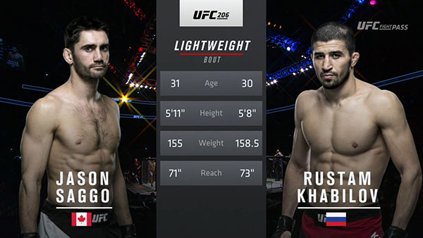 Jason Saggo contre Rustam Khabilov