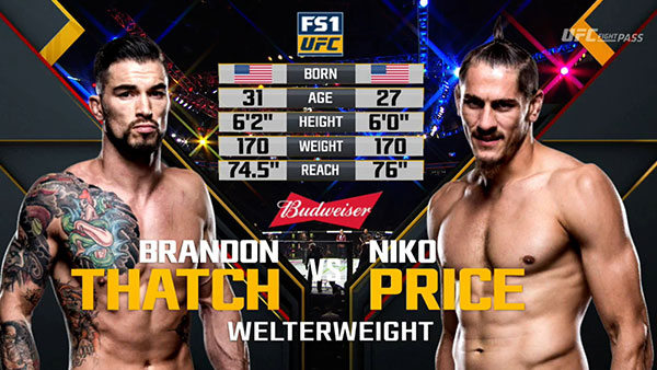 Brandon Thatch contre Niko Price