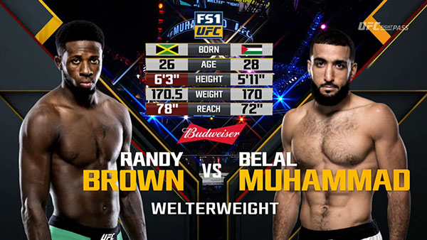 Randy Brown contre Belal Muhammad