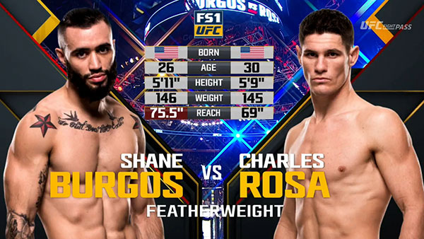 Shane Burgos contre Charles Rosa