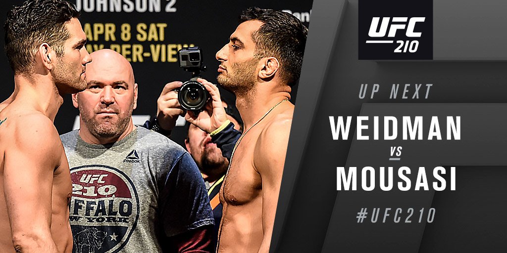 Chris Weidman contre Gerard Mousasi