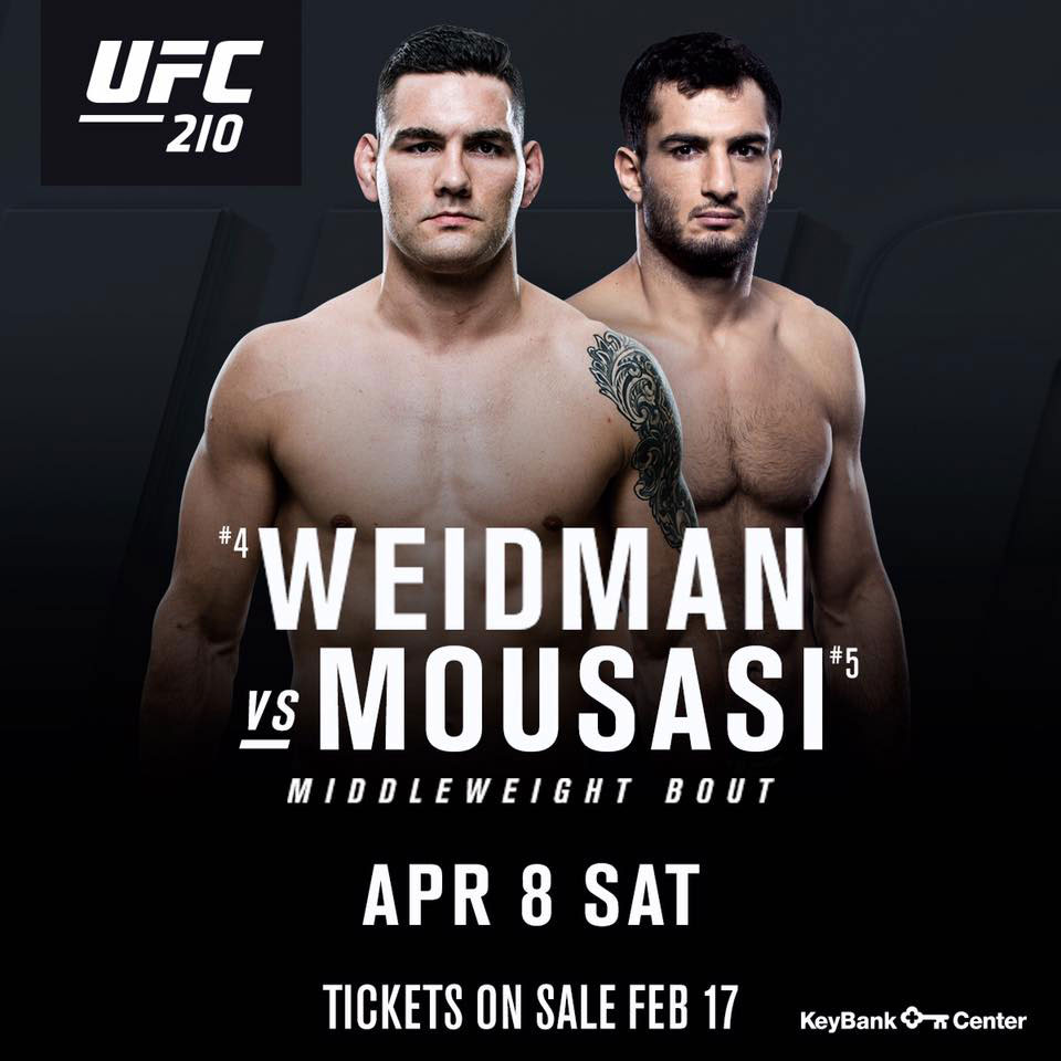 Poster/affiche UFC 210 - Buffalo