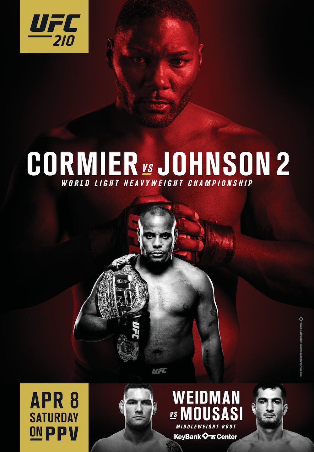 Poster/affiche UFC 210 - Buffalo