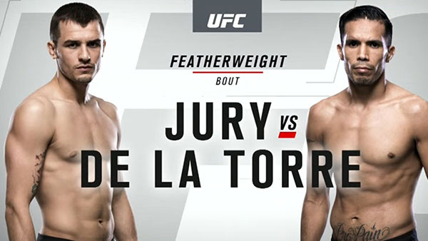 Myles Jury contre Mike de la Torre