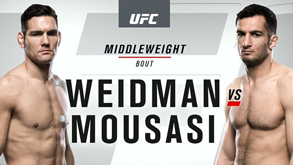 Chris Weidman contre Gerard Mousasi