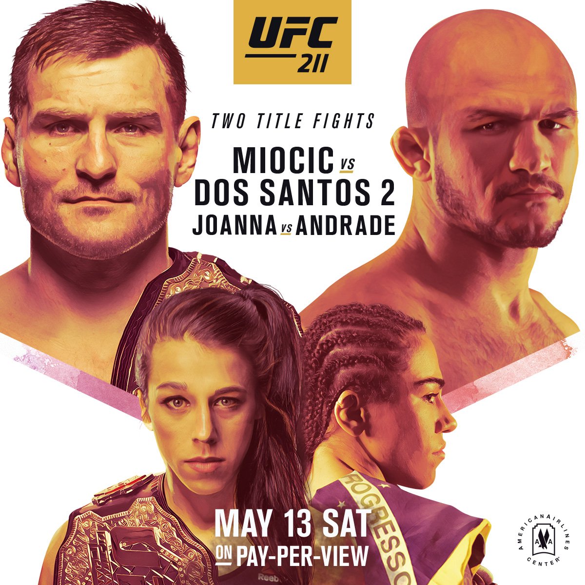 Poster/affiche UFC 211 - Dallas