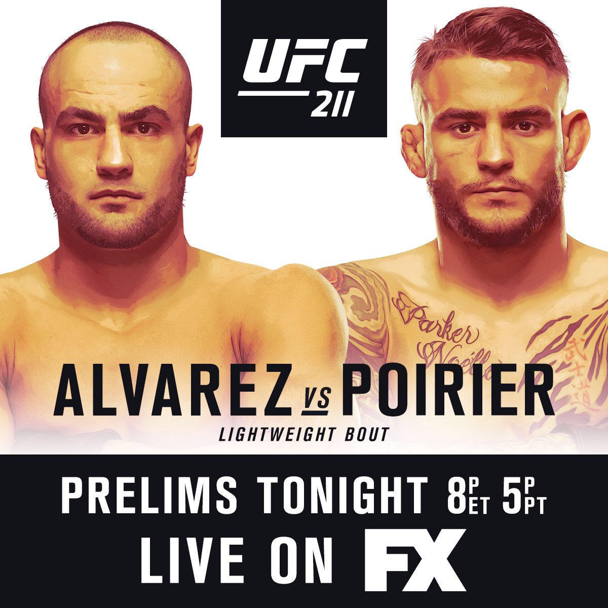 Poster/affiche UFC 211 - Dallas