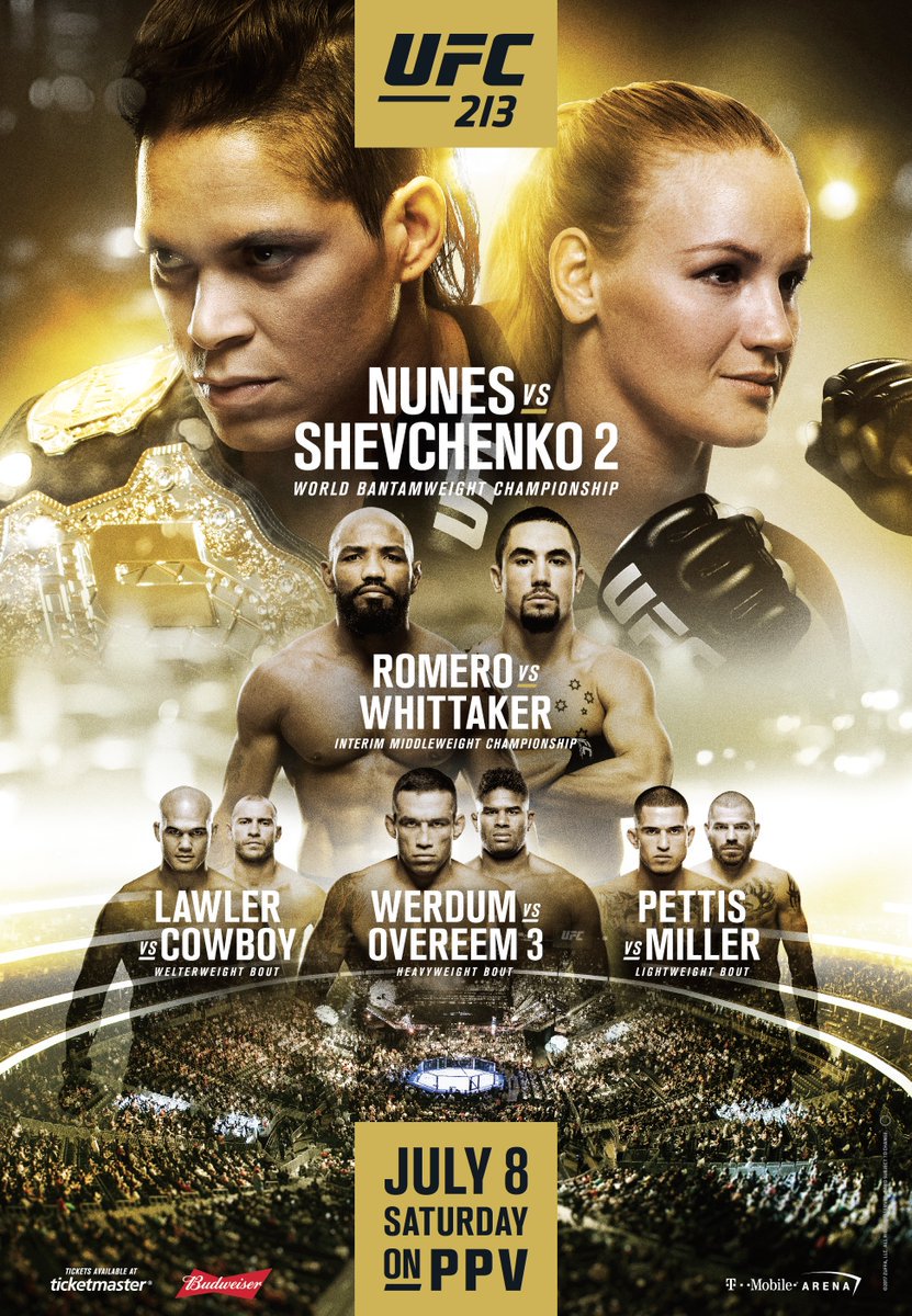 Poster/affiche UFC 213 - Vegas